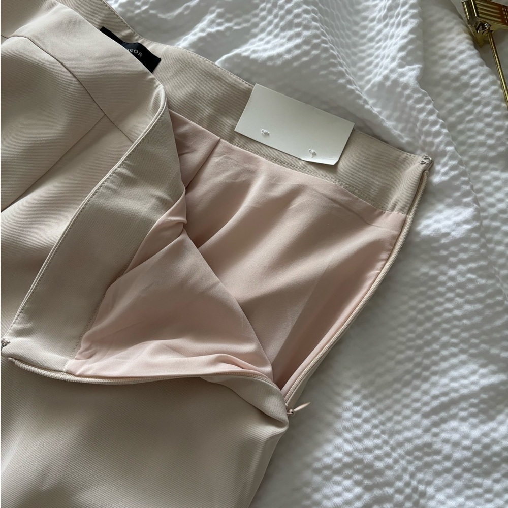 Ann Taylor Tailored Fluid Crepe Trouser in Ivory Whisper - Picture 10 of 13